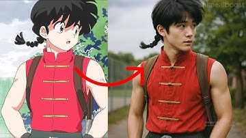 Ranma ½ Characters in Real Life 🥋💧 | AI Live-Action Anime Transformation