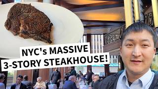 NYC's HUGE 3-STORY Steakhouse! Trying Del Frisco's Double Eagle!