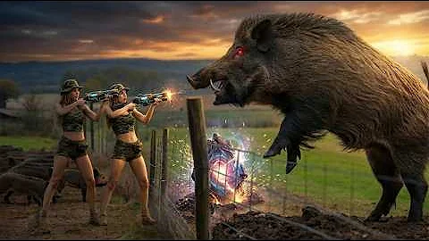 SHOCKING! Insane Moments Hunter Takes Down Wild Boar with Perfect Shots | Hulk Epic Battle