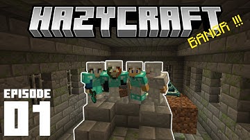 Hazycraft episode 1 (A Fresh Start, BUT WOW WE DID A LOT!!!)