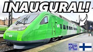 Finland's BRAND NEW Flagship Pendolino Plus High-Speed Train!