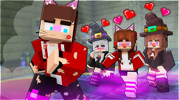 JJ Love Curse vs GIRLS in School ?! - Minecraft Animation JJ & Mikey