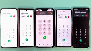 5 Screenshots of Incoming Calls Samsung Z Flip 4 iPhone 13 Pro Max Samsung Z Fold 4 Samsung Z Flip 5