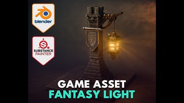Blender + Substance 3D Painter: Stylized Fantasy Lights (Full Workflow)