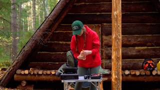 SURVIVING A COLD NIGHT WITH MY WIFE IN A LOG HOUSE IN THE WILDERNESS