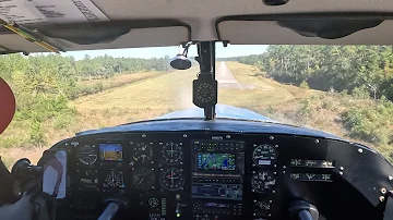 VFR Descent Directly into Landing Approach - 8 minutes from 4000' to Rollout - Piper Comanche - 82J