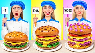 1$ vs 100$ vs 1000$ Cooking Challenge by Multi DO Challenge