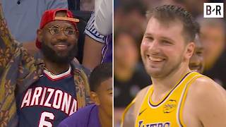 Lakers Bench Reaction to Luka Doncic Missing His FT for 50 PTS 😂