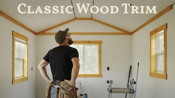 Rustic Farmhouse Trim for the Shed Conversion