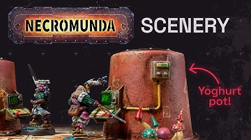 NECROMUNDA TERRAIN bouwen met yoghurtpotjes