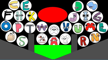 Alphabet Lore Marble Race In Algodoo — Who Will Win?