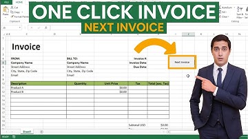 Add a NEXT INVOICE Button in Excel (2025 Update) l Change Invoice Number Automatically in Excel