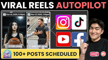 This AI System Schedules 100+ Viral Reels Daily! (n8n blueprint)