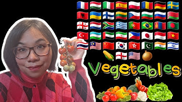 ASMR Vegetables Words in 40 Different Languages 🍅🌽 Close-up Whispering, Mouth Sounds, Nature Sounds
