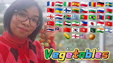 ASMR Whispering 9 Vegetables in 40 Languages 🍅🌽Nature Sounds, Homegrown Vegetables