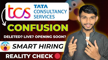 TCS Smart Hiring CONFUSION 😱 Opening Soon or Closed? | BCA BSC Students Must Watch