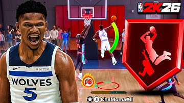 ANTHONY EDWARDS BUILD is A MONSTER in RANDOM REC on NBA 2K26! LEGEND POSTERIZER