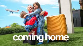 Kids' Reaction to Mom Coming Home! *emotional*