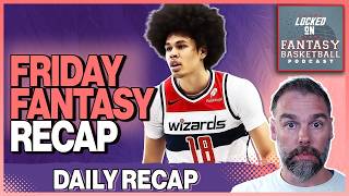 Kyshawn George Breakout   Wemby Blocks 9 | Friday Fantasy Basketball Recap