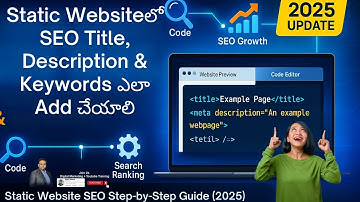 How to Add & Update SEO Title, Description & Keywords in Static Website  Step by Step SEO Guide 2025