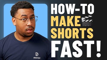 How to Make YouTube Shorts in Under 1 Minute (No Editing Needed) I Descript