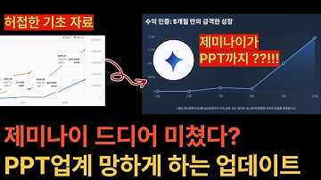 제미나이 역대급 업데이트! PPT 업계 망할까?
