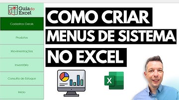 Como Fazer Menu Interativo no Excel | Navegação Rápida Entre Abas | Menu de Sistema no Excel