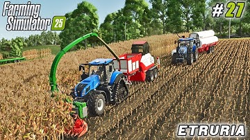 Silage Harvest Upgraded — From Field to Compost | Farming simulator 25 | Etruria Farm | Timelapse#27