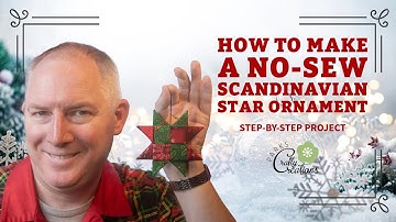 How to Make a No Sew Scandinavian Star Ornament