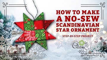 How to Make a No Sew Scandinavian Star Ornament