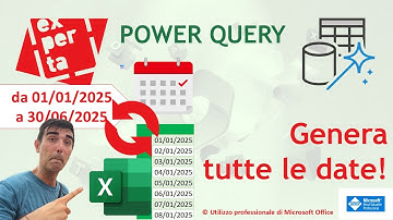 EXCEL - POWER QUERY: 📆 Generare date in un periodo di validità (inizio - fine) – guida passo a passo