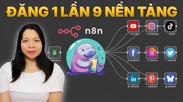 Đăng Tự Động Video Lên 9 nền tảng TikTok , YouTube,  Facebook, Mỗi Ngày ( n8n | No coding)