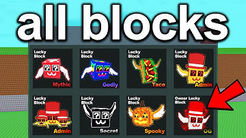 I Got EVERY Lucky Block in Steal A Brainrot