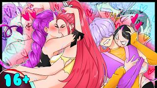 Demon Rumi Mira X Zoey's Double Saja Boy Kiss 💘 | Rumi X Jinu | KPop Demon Hunters | COMIC DUB