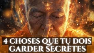 4 CHOSES que Tu dois JAMAIS Dire à PERSONNE Si tu Veux Réussir | HISTOIRE BOUDDHISTE | Sagesse ZEN