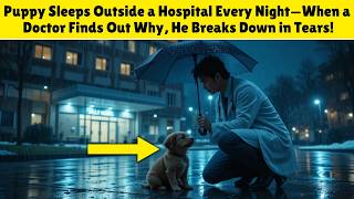 'Puppy Sleeps Outside a Hospital Every Night—The Shocking Reason Will Break Your Heart!'