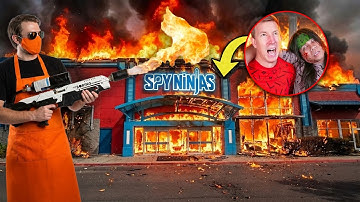 (OMG!) AGENT PETERS TRYING TO BURN DOWN THE SPY NINJAS SAFE HOUSE?! 😱 CHAD, VY, MELVIN TRAPPED! 🔥🔥