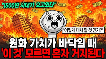 원화 가치가 바닥일 때 