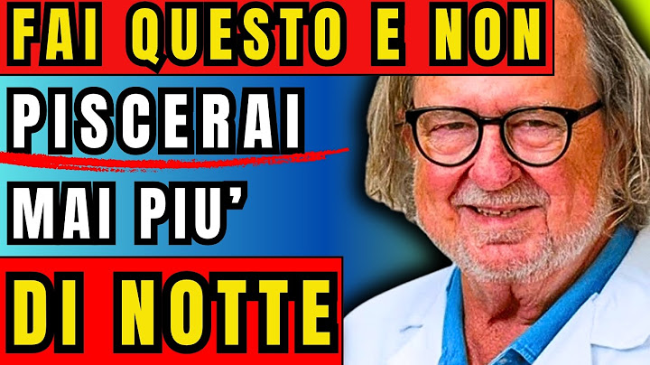ANZIANI ecco perché vi svegliate di notte per fare pipì!