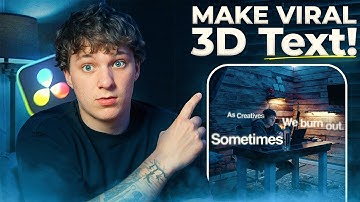 How To Create Viral 3d Text Animation In DaVinci Resolve
