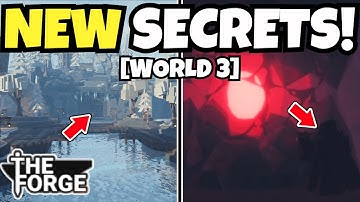 NEW LEAKS & SECRET CODES In THE FORGE Roblox NEWEST TRAILER SNEAK For WORLD 3!