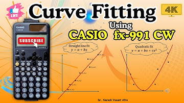 How to Do Curve Fitting on Casio fx-991CW | Straight Line & Quadratic Regression Tutorial