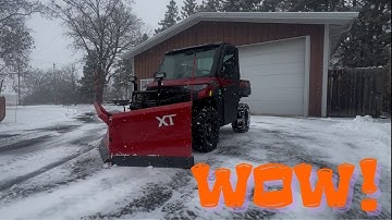 Ik heb een sneeuwschuiver op de Polaris Ranger gezet.... GROTE FOUT??