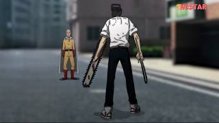 Denji tries to make Saitama miss the discount