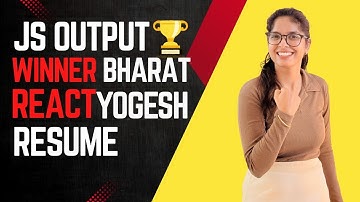 JS Output Quiz + Resume Review LIVE 🔥 React Fresher Booster 2025