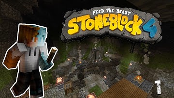 Stoneblock 4 Minecraft Modpack  EP 1 Hammer Time!