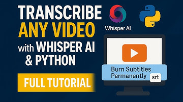 ⭐ Transcribe Any Video with Whisper AI & Python | Burn Subtitles Permanently (Full Tutorial)