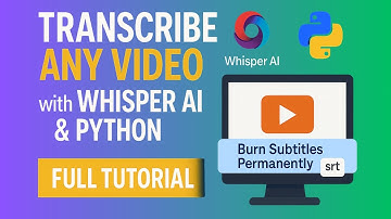 ⭐ Transcribe Any Video with Whisper AI & Python | Burn Subtitles Permanently (Full Tutorial)