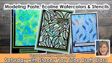 633 Royal Talens Ecoilne Watercolors, Amsterdam Modeling Paste & Stencils at 40% Off!  What a class