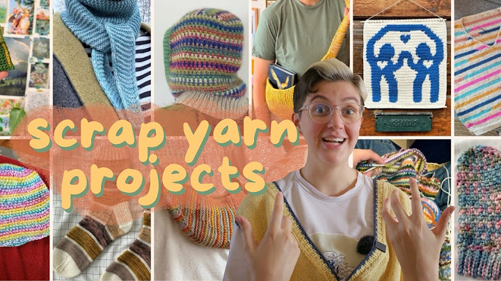 come usare i tuoi avanzi di filato? 👀| progetti con scrap yarn | maglia + uncinetto🧶☀️